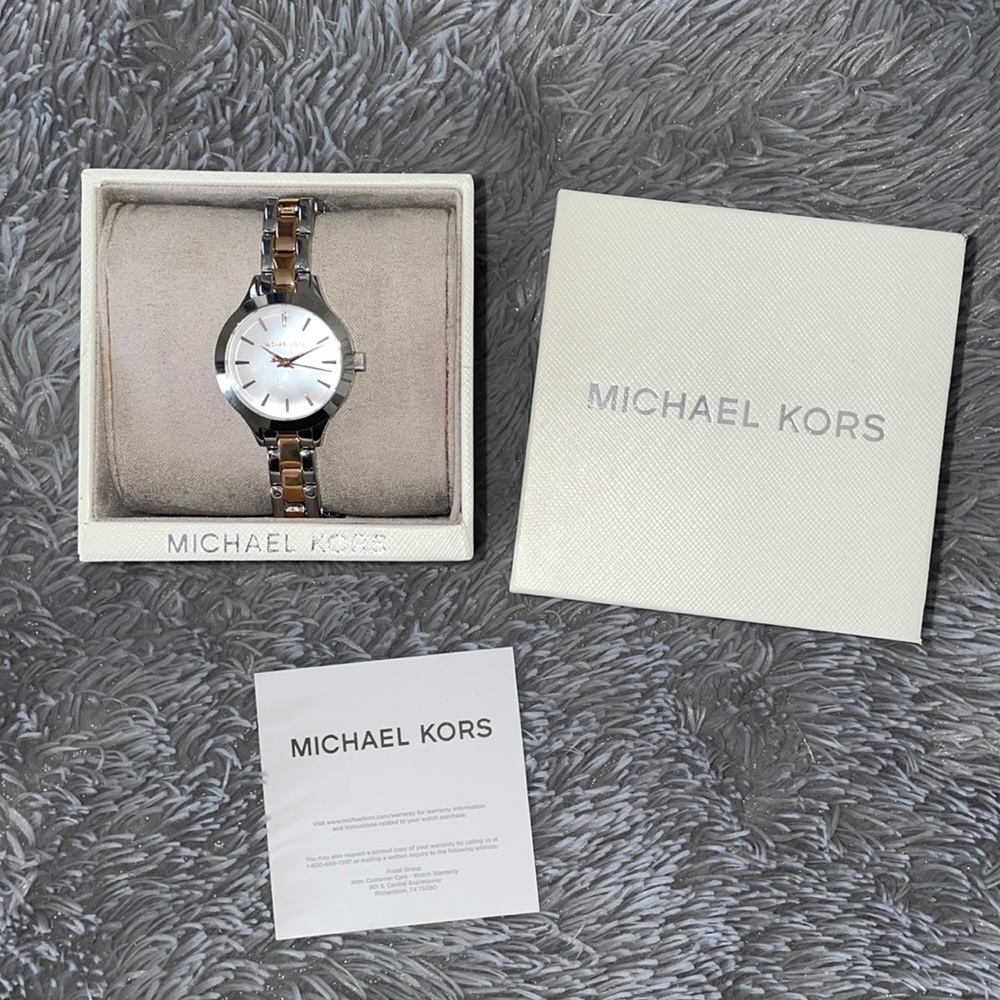 Authentic Michael Kors Two Tone Watch MK 3873
